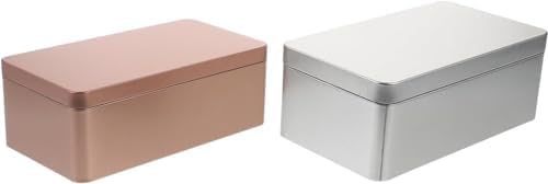 Boxes Storage Box Tea Storage Containers Candy Storage Tin Jar Metal Tea Tin Loose Tea Leaf Tin Container Coffee Tea Canister Candy Tins Cans Spice Tin Gift Coffee Can Iron-Silver+Golden by Unknown