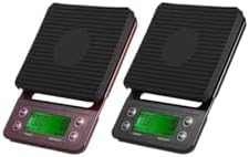 Electronic Scale, 3kg 0.1g 5kg Coffee Weighing Drip Scale with Timer Digital Kitchen High Precision LCD Scales,for Meal Prep, Baking and Cooking(Black) - Image 3