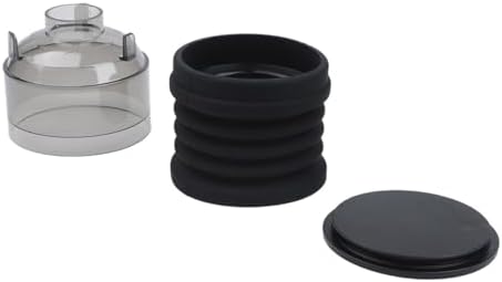 Silicone Coffee Grinder Bellows Funnel for Baratza Sette 270 and BG30, Hand Pressure Blowing Bin for Cleaning Grounds, ABS Lid Bean Grinder Accessory Black - Image 7