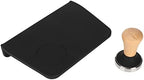 Yinhing Tamping Mat, Coffee Maker Mat with Flat Base 2pcs Silicone Coffee Tamper, Tamping Pad, Oil Proof Pad Tamper Kit for Home Shop (58mm / 2.28in Tamper) - Image 2