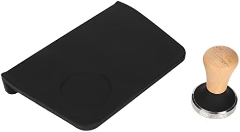 Yinhing Tamping Mat, Coffee Maker Mat with Flat Base 2pcs Silicone Coffee Tamper, Tamping Pad, Oil Proof Pad Tamper Kit for Home Shop (58mm / 2.28in Tamper) - Image 2