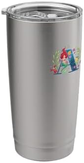 Disney Princess Alphabet Monogram Mermaid Letter A for Ariel Stainless Steel Insulated Tumbler by Disney