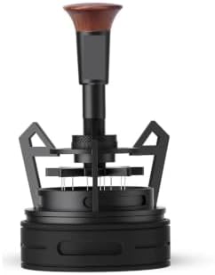Compatible With IKAPE V3 Espresso Rotary WDT,Coffee Stirrer With Dosing Funnel & Stand,Espresso Stirrer Distribution Tool For Barista(Black 58MM) by Unknown