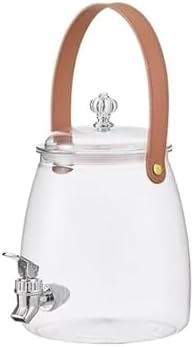 Water Pitcher 3/5/9L Water Pitcher Large Capacity Kettle Multifunctional with Lid Teapot Water Bucket Kitchen Cold Storage Container Jug Water Jug(Small) by Unknown