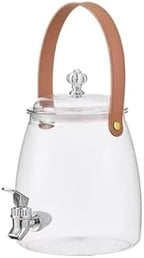 Water Pitcher 3/5/9L Water Pitcher Large Capacity Kettle Multifunctional with Lid Teapot Water Bucket Kitchen Cold Storage Container Jug Water Jug(Small) by Unknown
