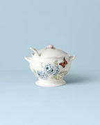 Lenox Butterfly Meadow Porcelain Soup Tureen and Ladle Set - Image 5