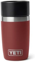 YETI Rambler 8 oz Travel Bottle, Stainless Steel, Vacuum Insulated with Leakproof Commuter Cap, Stag Red by YETI