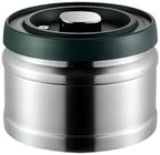 Vacuum Sealed Coffee Canister, 304 Stainless Steel, Airtight Press Type Lid, for Coffee Beans, Tea, Nuts (Silver, 750, Milliliters) by SHAREZEVERMUZE