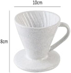 Cracked Ceramic Design Material Pour Over Barista Accessories 01 02 COFFEE Dripper Tools(S) - Image 2