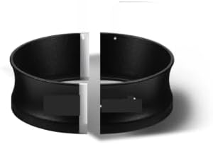 Magnetic Dosing Funnel with Screen 51/53/58mm Universal Dosing Ring Espresso Machine Accessories(58mm set) by Unknown