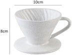 Cracked Ceramic Design Pour Over Coffee Dripper, Food‑Grade Material Barista Accessory for Home and Cafe Brewing(01 2Cups) - Image 2