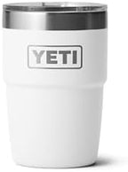 YETI Rambler 8 oz Insulated Coffee Mug with Lid - Stackable Double-Wall Vacuum Insulated Coffee Cup - DuraSip Ceramic Lining - Barista-Friendly Design - Stainless Steel - Dishwasher Safe by YETI