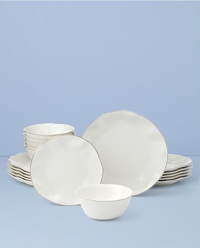 Lenox Blue Bay White Porcelain 18-Piece Dinnerware Set for 6 - Image 2