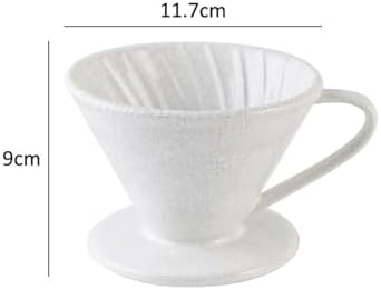 Cracked Ceramic Design Pour Over Coffee Dripper, Food‑Grade Material Barista Accessory for Home and Cafe Brewing(02 4Cups) - Image 2