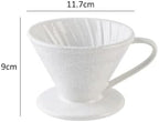 Cracked Ceramic Design Pour Over Coffee Dripper, Food‑Grade Material Barista Accessory for Home and Cafe Brewing(02 4Cups) - Image 2