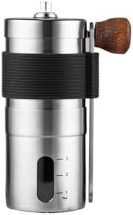 Manual Coffee Grinder Multifuntional Stainless Steel Coffee Bean Hand Crank Coffee Grinder Portable for Camping Office Use(White) by Unknown