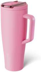 BrüMate Era Flip 40oz Tumbler with 100% Leakproof Covered Straw Lid | Hygienic Covered Straw | Insulated Stainless Steel Water Bottle with Handle | Cup Holder Friendly | BPA-Free (Primrose) - Image 2