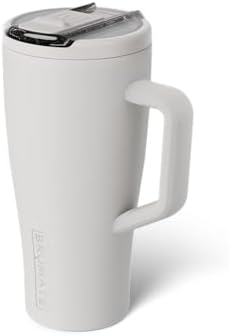 BrüMate Era Flip 30oz Tumbler with 100% Leakproof Covered Straw Lid | Hygienic Covered Straw | Insulated Stainless Steel Water Bottle with Handle | Cup Holder Friendly | BPA-Free (Dune) - Image 2