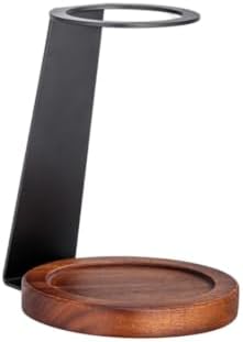 Coffee Stand Pour Over Coffee System Dripper Server Station With Glass Dripper Metal Stand Solid Wood Base Easy Clean Finish Suitable for cafe tasting station by Unknown