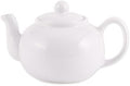 RSVP International Stoneware Teapot Collection, Microwave and Dishwasher Safe, 42 oz, White by RSVPInternational