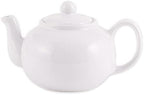 RSVP International Stoneware Teapot Collection, Microwave and Dishwasher Safe, 42 oz, White by RSVPInternational