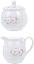 1 Set Ceramic Milk Jug Sugar Bowl White Utensils Set Coffee Syrup Set Coffee Dripper Set Ceramic Sugar Jar Candy Canister Tea Mug with Lid Coffee Pot Sugar Pot with Lid C,White-12X7.5CM by Unknown