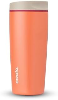 Owala SmoothSip Slider Insulated Stainless Steel Coffee Tumbler, Reusable Iced Coffee Cup, Hot Coffee Travel Mug, BPA Free 20 oz, Campfire Nights by Unknown