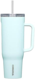 Corkcicle Cruiser Tumbler with Handle & Straw, 40 oz, Gloss Powder Blue by Corkcicle