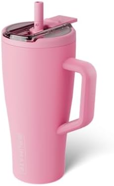 BrüMate Era Flip 30oz Tumbler with 100% Leakproof Covered Straw Lid | Hygienic Covered Straw | Insulated Stainless Steel Water Bottle with Handle | Cup Holder Friendly | BPA-Free (Primrose) by Br%C3%BCMate