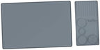 2 Pieces Silicone Espresso Machine Pad Tamper Mat Raised Edges Accessory Suitable for Tea Room Kitchen Coffee Shop, Gray - Image 7