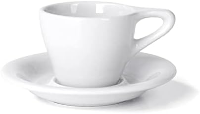 notNeutral LINO Porcelain Cup & Saucer (White) (2, 3 oz) by notNeutral