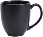 Amazon Basics 12-Pack Matte Black Ceramic Coffee Mug, 16 ounces, Microwave and Dishwasher Safe, Stoneware, Commercial-Grade - Image 4