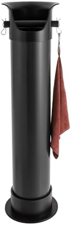 Knock Box for Coffee Grounds Commercial Floor Standing Knockbox with Removable Base Coffee Knock Box Commercial Coffee Grind Collection Dump Bin (Black) - Image 7