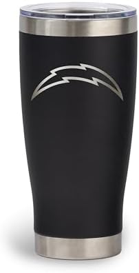 The Memory Company Officially Licensed 20oz Tumbler Etched, Los Angeles Chargers by TheMemoryCompany