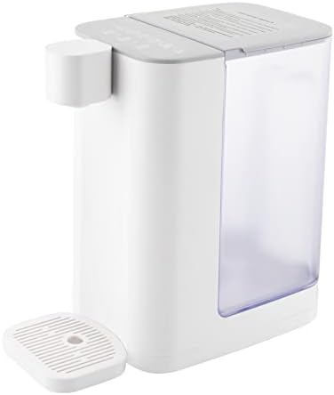 Instant Hot Water Dispenser, 3L/102Oz Electric Tea Kettle, Countertop Hot Water Dispenser, Adjustable 5 Temperatures & 2 Water Outputs, with Safety Lock, for Making Tea, Coffee, Hot Milk (White) by HinLIaDa