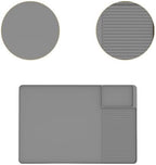 Coffee Tamper Mat Silicone Espresso Tamp Mat Rubber Tamper Pad Tamper Holder Station Non Slip Heat Resistant Easy to Clean Suitable for St, Gray - Image 2