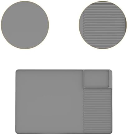 Coffee Tamper Mat Silicone Espresso Tamp Mat Rubber Tamper Pad Tamper Holder Station Non Slip Heat Resistant Easy to Clean Suitable for St, Gray - Image 2
