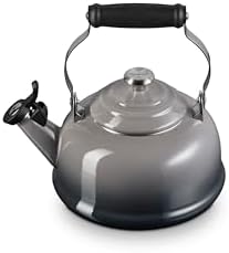 Le Creuset Enamel On Steel Whistling Tea Kettle, 1.7 qt., Oyster by Unknown