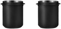 58mm Espresso Coffee Dosing Cup Portafilter 304 Stainless Steel Accessories Home Barista Gift(2pcs Black) by Unknown