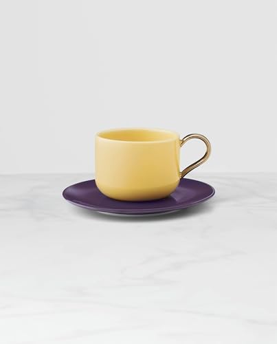 Kate Spade New York Make It Pop Cup & Saucer Set, 1.30, Yellow - Image 2