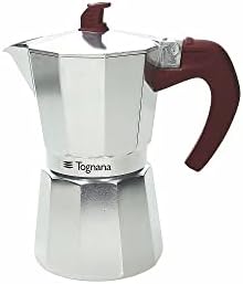 Tognana Extra Style Stovetop Coffee/Espresso Maker Moka Pot, 9- Cup,Silver by Tognana