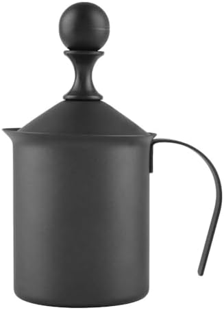 Manual Milk Frother, Stainless Steel Double Layer Mesh Manual Milk Frother, Ergonomically Frother Handheld, for Cappuccino, Coffee Latte, Hot Chocolate[800ML] by WelcometoXHTLLO