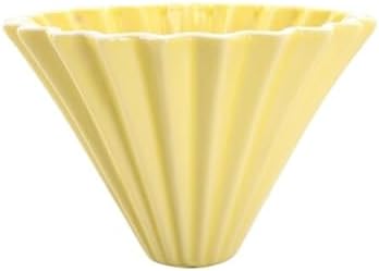 Ceramic Coffee Dripper Pour Over Maker Handmade Origami Filter Cup Flower Shape Funnel Drip Cafe Cake Home(Color 04) by Unknown