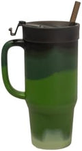 Silipint 32oz Silicone Tumbler with Handle, Flip Lid and Straw – BPA-Free, Non-Toxic, Freezer, Microwave, Dishwasher Safe Tumbler – Perfect for Tea, Smoothies (Evergreen) Pack of 1 by Silipint