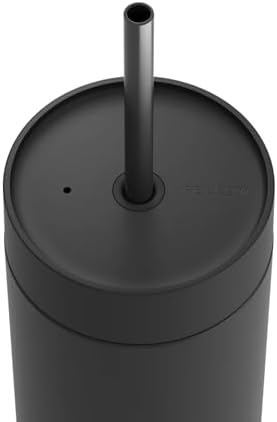 Fellow 20 oz Carter Cold Tumbler – Spill-Resistant Straw Lid, Stainless Steel Vacuum-Insulated Cup with Ceramic Interior and Reusable Straw for Cold Drinks,Fits Cup Holders,Dishwasher Safe,Matte Black - Image 5