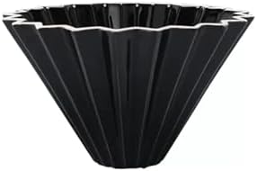 Ceramic Pour Over Coffee Filter, Origami Cup, Dripper For Home, Cafe, Camping(Black 1-2 persons) by Unknown