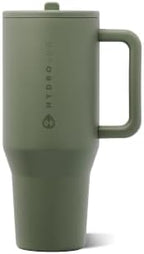 HydroJug Traveler 32oz, Insulated Tumbler with Handle & Straw, Courtyard by Hydrojug