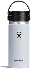 Hydro Flask Water Bottle - Insulated Stainless Steel - Wide Mouth Flex Sip Lid, Non Spill, Leakproof and Refillable in 16 Oz White by Unknown