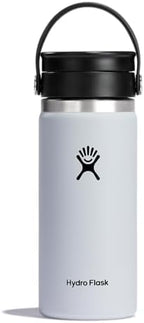 Hydro Flask Water Bottle - Insulated Stainless Steel - Wide Mouth Flex Sip Lid, Non Spill, Leakproof and Refillable in 16 Oz White by Unknown
