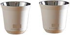 304 Stainless Steel Espresso Mugs 80ML Coffee Cups Insulated Double Wall Heat-insulating Safe Small Capacity Drink(Two white) by Unknown